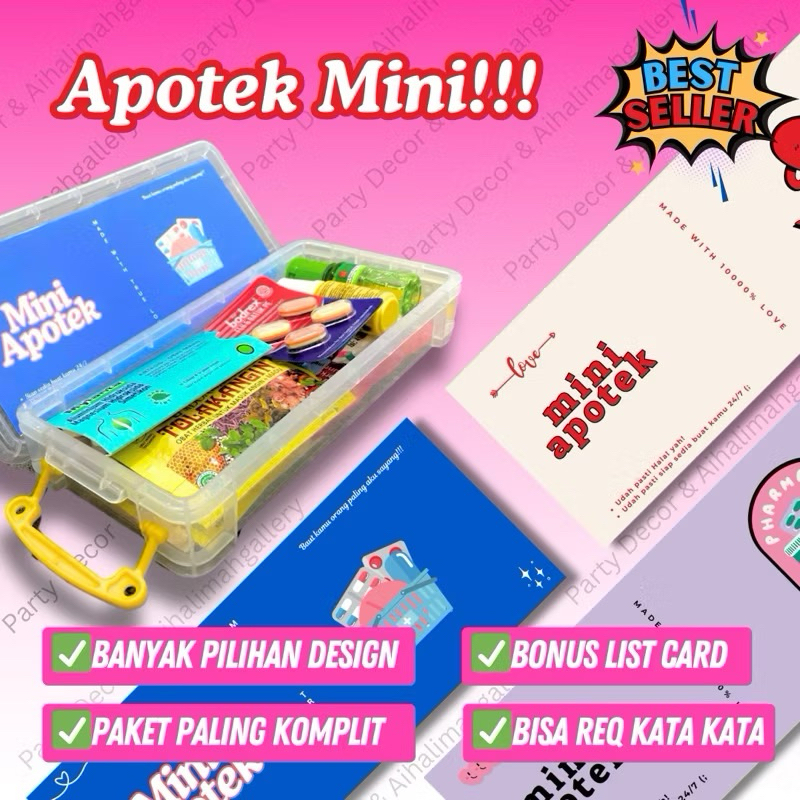 (READY STOCK) Apotek Mini Gift / Kado Valentine / Kado untuk Pacar / Kado Unik / Gift Ideas Love & C