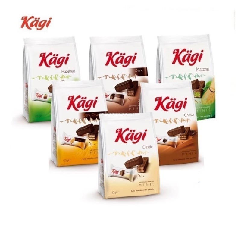 

Cokelat KAGI Mini Chocolate Wafer asal Swiss 125gram