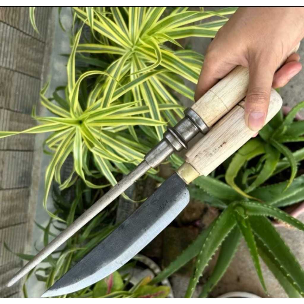 pisau daging seset kulit dan asahan honing grade A