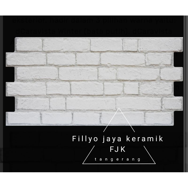 Keramik Roman 30 x 60 interlok motif bata putih Grade A