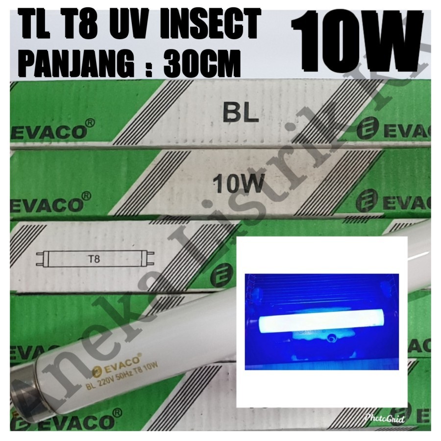 EVACO TL 10W UV INSECT KILLER SERANGGA NYAMUK TLD T8 10 W WATT REFILL