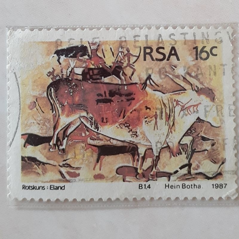 

Perangko Afrika Selatan Cave Painting (Eland, Sebaaieni Cave) Tahun 1987