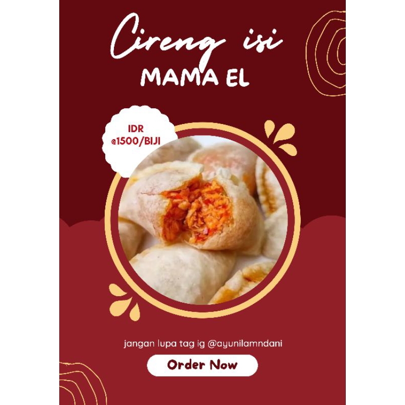 

Cireng isi/cireng isi ayam suwir/cireng isi frozen