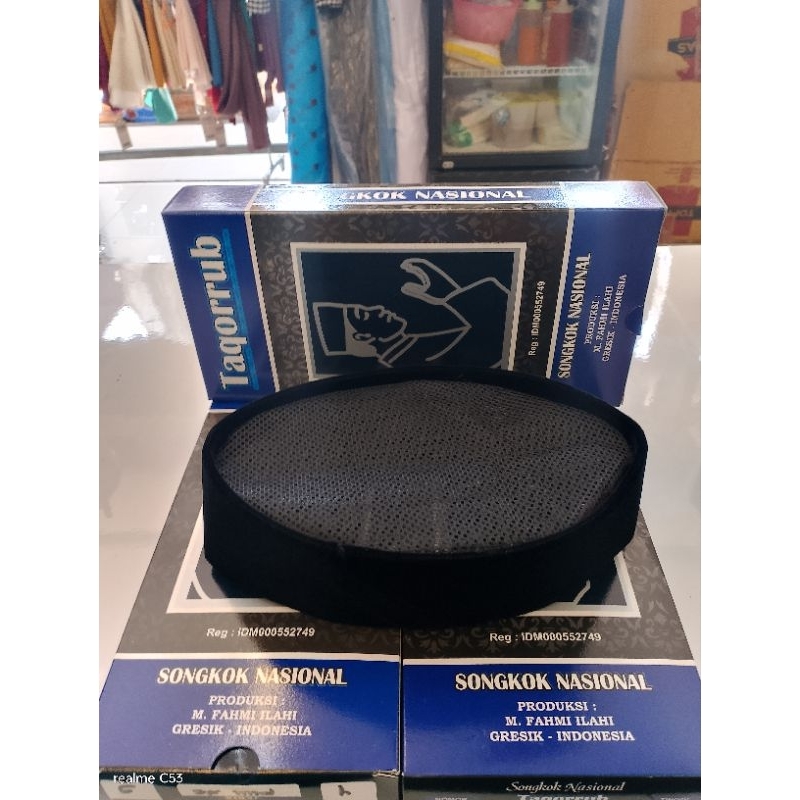 peci kopeah songkok hitam full AC bahan bagus polos bludru halus