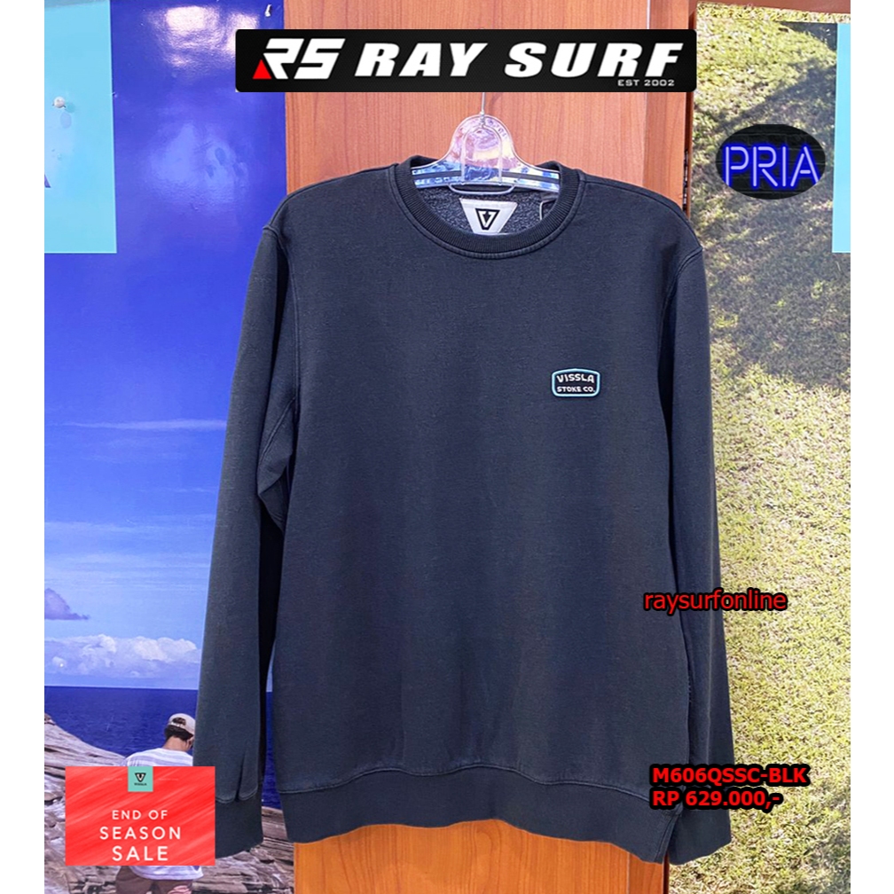 RAYSURF VISSLA SALE SWEATER PRIA M606QSSC-BLK ORIGINAL