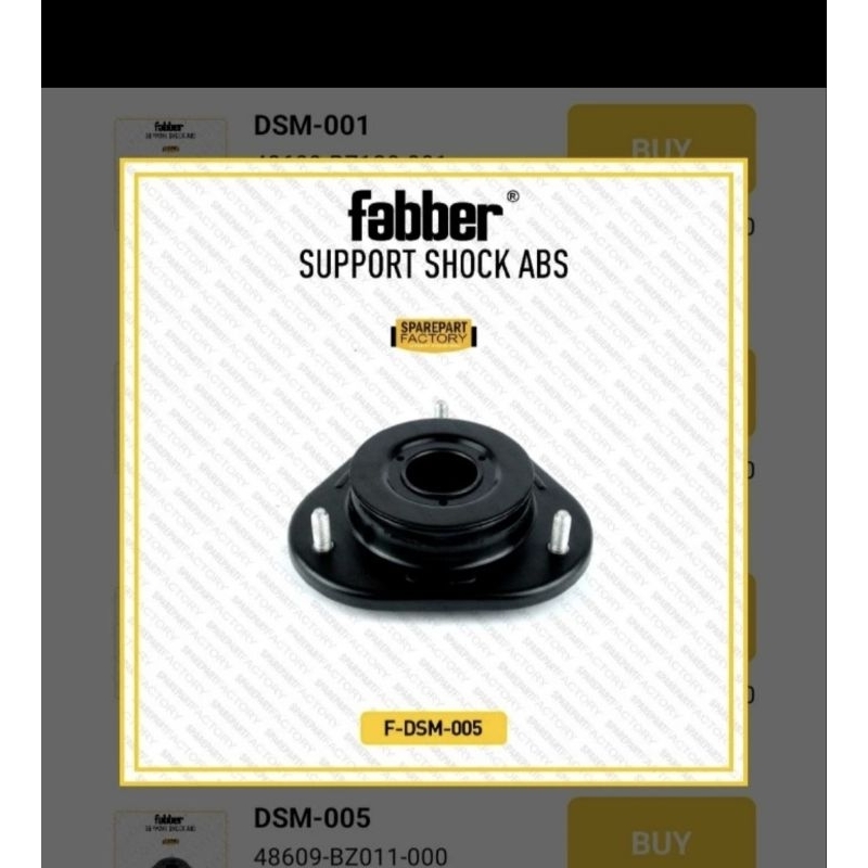 Support shockbreaker sokbeker FABBER GRAND AVANZA