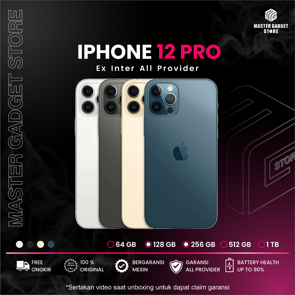 IPHONE 12 PRO 128,256&512 SECOND ALL PROVIDER