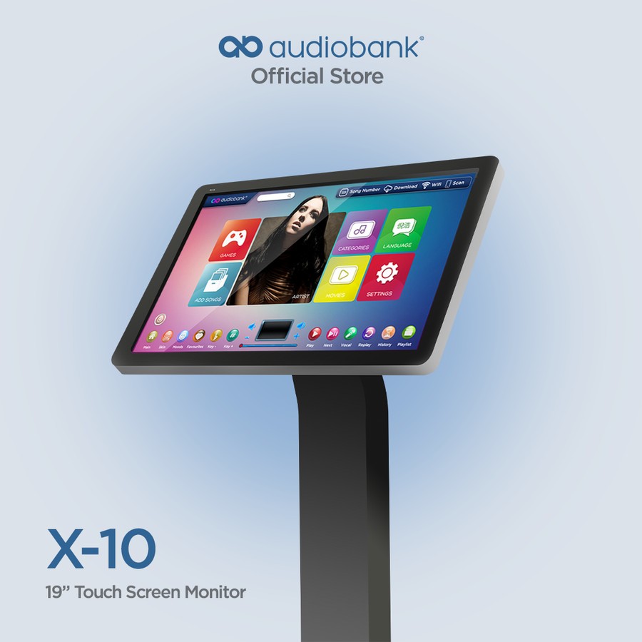 Touchscreen Player Karaoke Audiobank X10