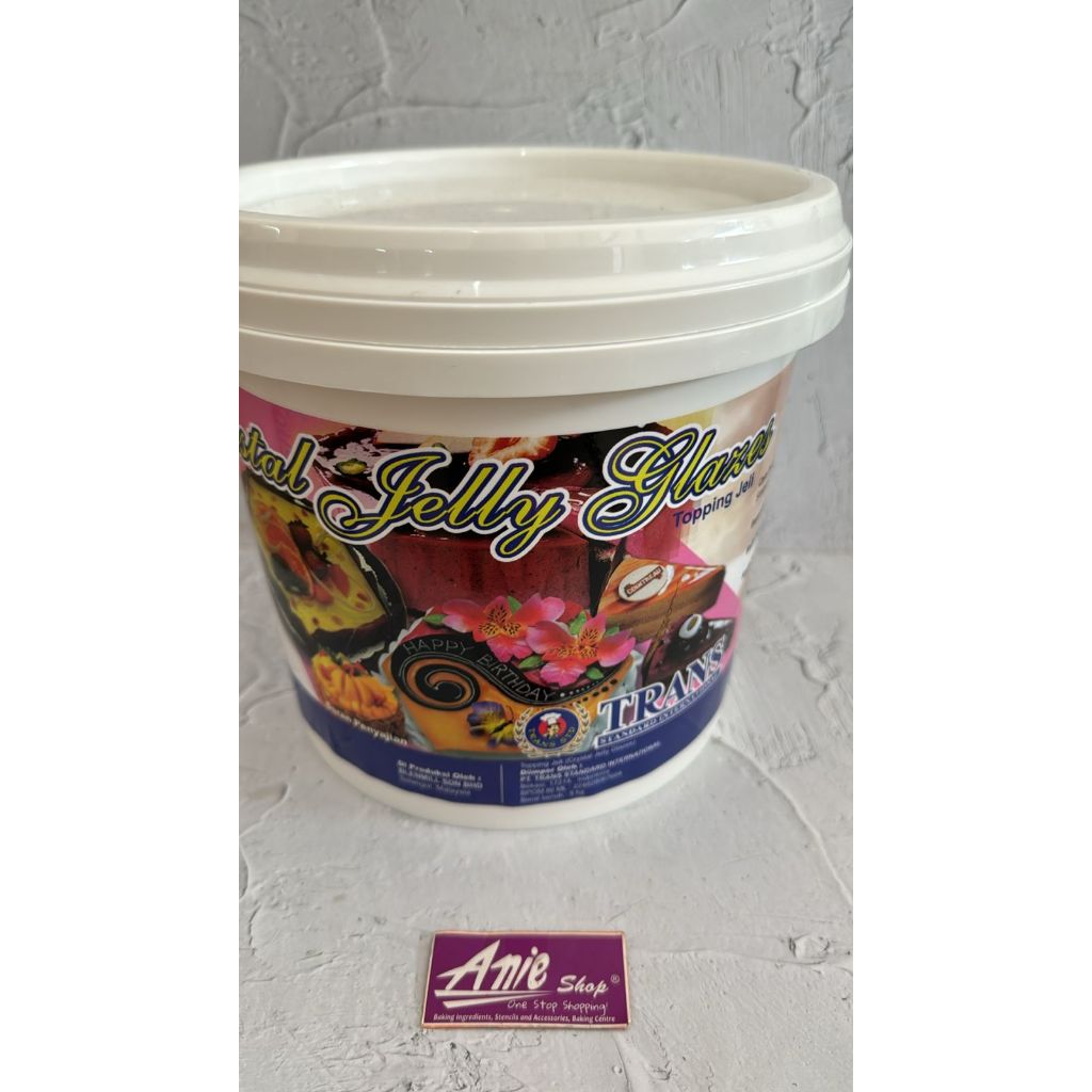 

trans crystal jelly glaze 5kg/jelly glaze/ kristal jelli