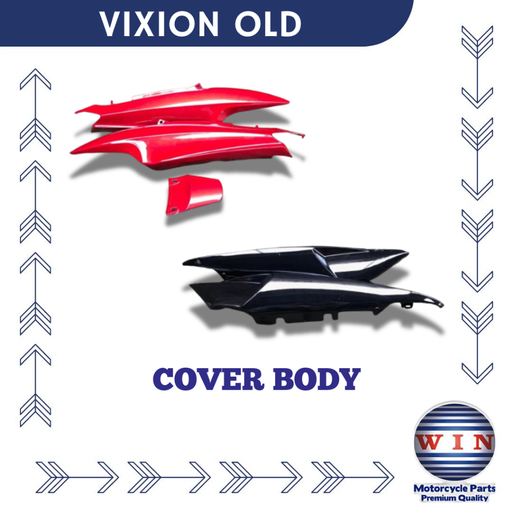 Cover Body Samping Vixion || Cover Body Tebeng Body Samping Set Kanan Kiri Vixion Old Merk Win