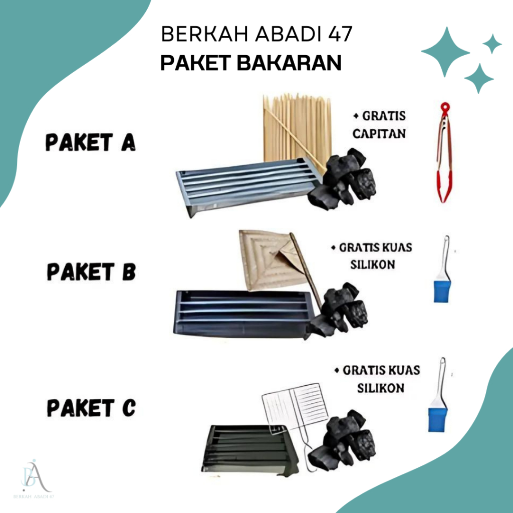Paket Promo Bakaran Murah Kumplit Idul Adha Bakaran Tahun Baru Bakaran Kotak Sedang Jumbo Panggangan