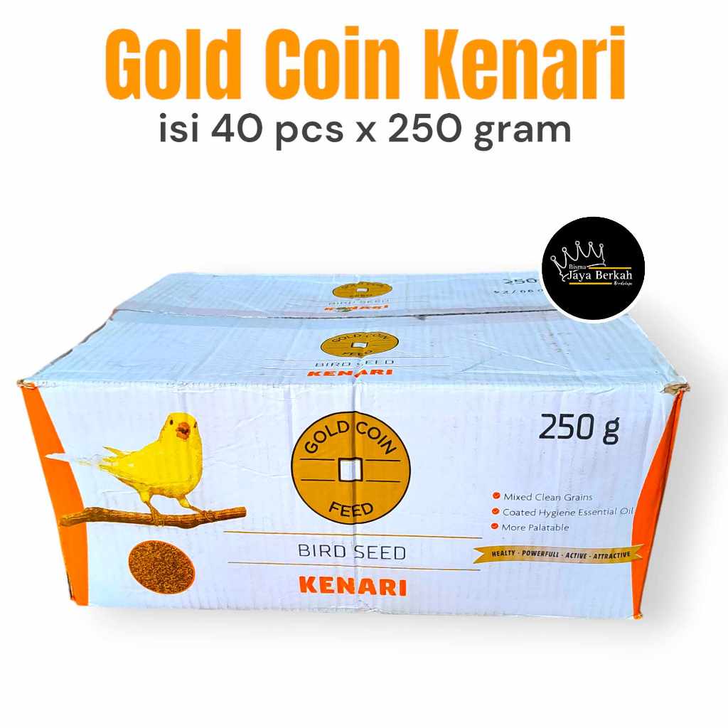 GOLD COIN KENARI 1 DUS ISI 40 PCS x 250 GRAM