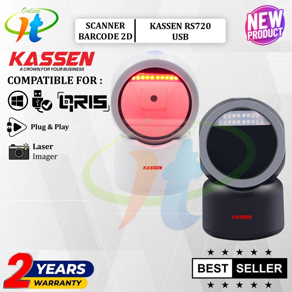 Scanner Barcode 2D Kassen RS720 USB RS 720 RS 720 Scanner Barcode Autoscan Dekstop QR Kassen RS 720