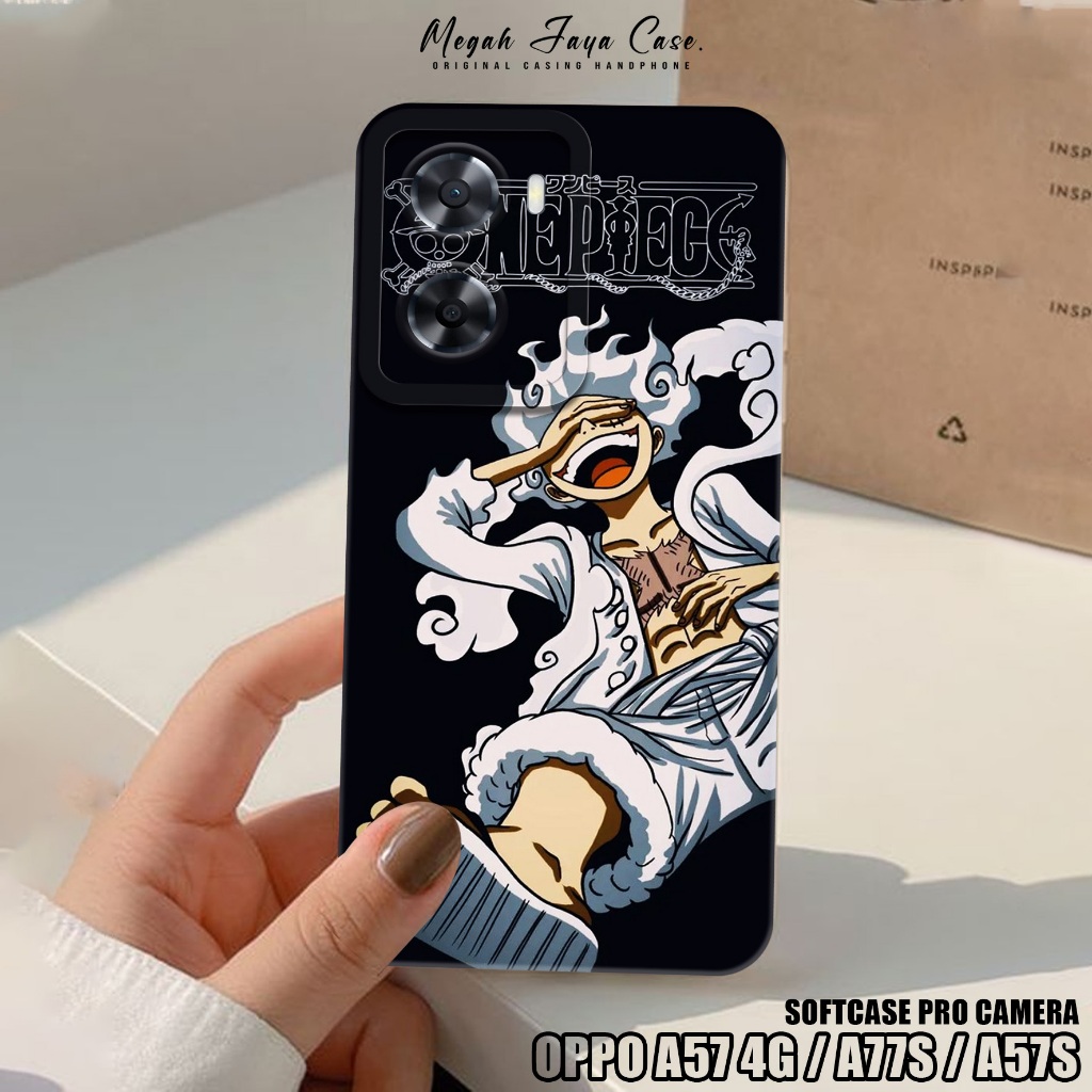 Case Oppo A57 4G / A57S / A77S  - Casing Oppo A57 2022 Motif Lufy Gear 5 - Pelindung Hp OPPO A57S - 
