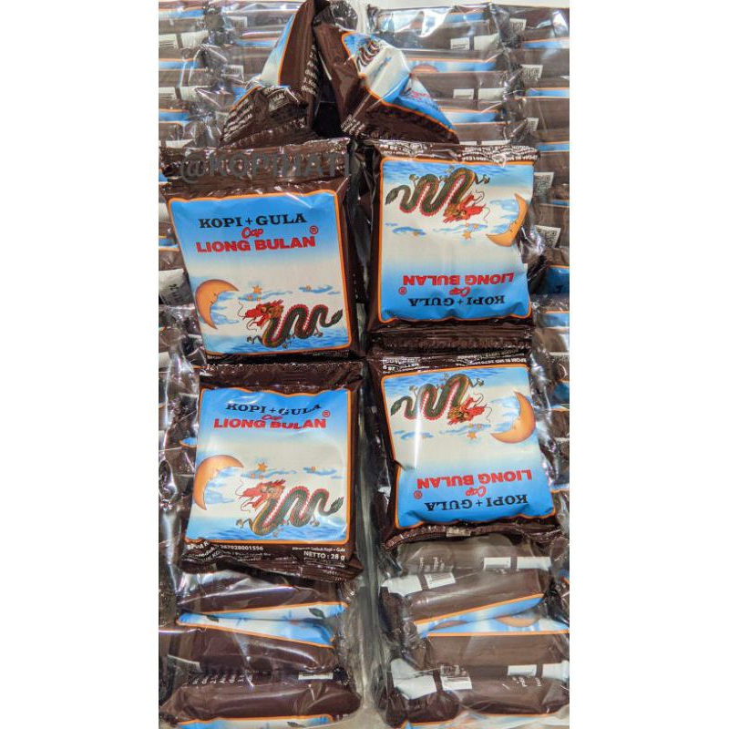 

Kopi Liong Bulan Kopi plus Gula 1pak 20pcs