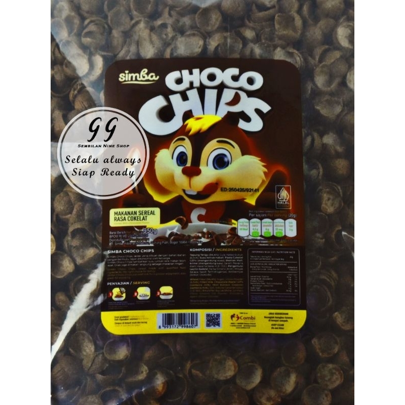 

Simba Choco Chips 950 gram Sereal Cereal CHOCO CRUNCH