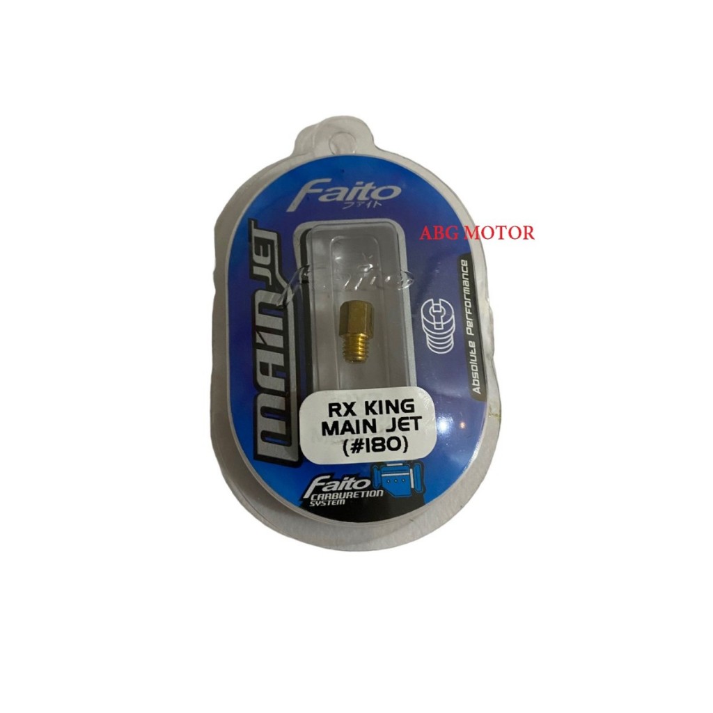 MAIN JET SPUYER MINYAK RX KING NOMOR 180 MERK KYTACO ORI abgmot07 Kualitas Baik