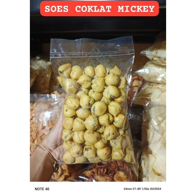 

Soes Coklat Kering Mickey