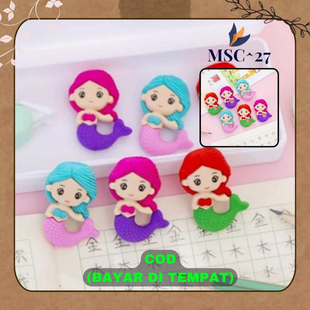 

Penghapus Karakter Mermaid Lucu Penghapus Pensil Karakter Lucu