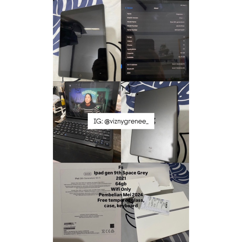 Ipad Gen 9th Space Grey