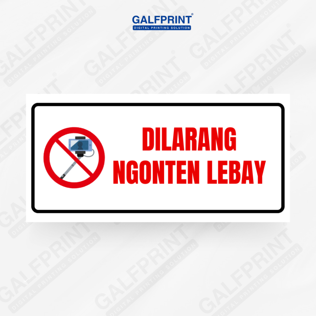 

GALFPRINT STICKER SIGN DIALRANG NGONTEN LEBAY 12X5 CM