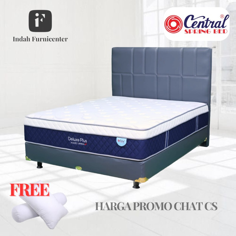 kasur spring bed central deluxe plus top matress 90x200 120x200 160x200 180x200 90 120 160 180 x 200