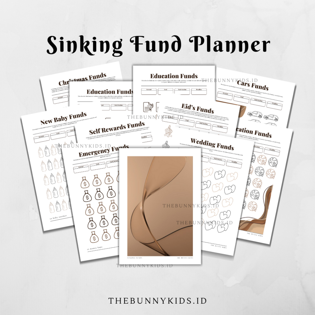 

The Bunny Kids A5 Sinking Fund Budget Tracker | Isi Binder A5 | A5 Binder Keuangan | A5 Loose Leaf | Money Planner | Buku Agenda Keuangan | Refill Binder Murah