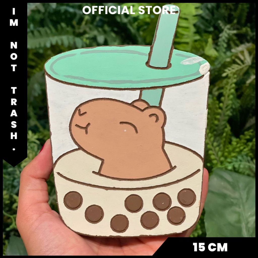 

IMNOTTRASH | MAINAN SET ANAK DIY CAT KUAS | KADO ULANG TAHUN MURAH | PAINTING GAMBAR | Painting Kit | CAPYBARA BOBA | 15 cm