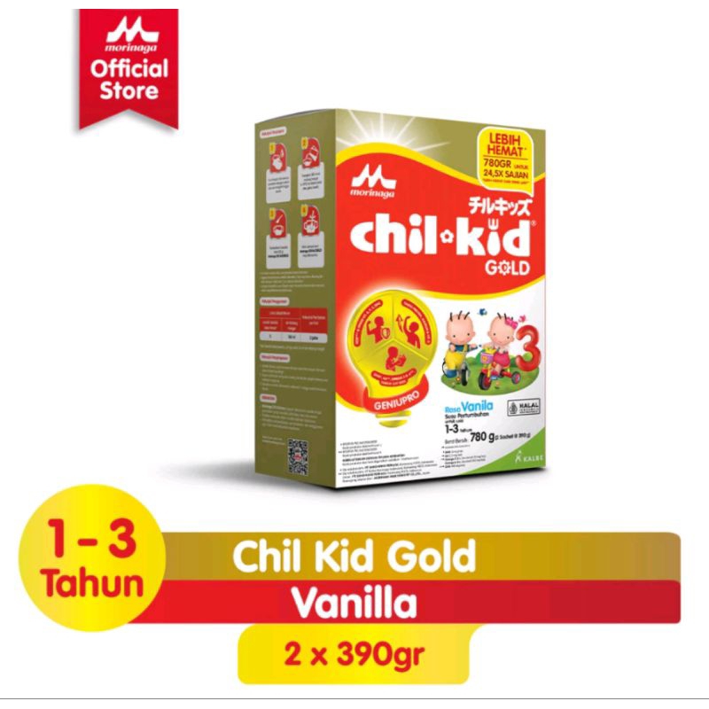 

Morinaga Chilkid Vanila reg 780gr exp2026 Gold dus segel utuh