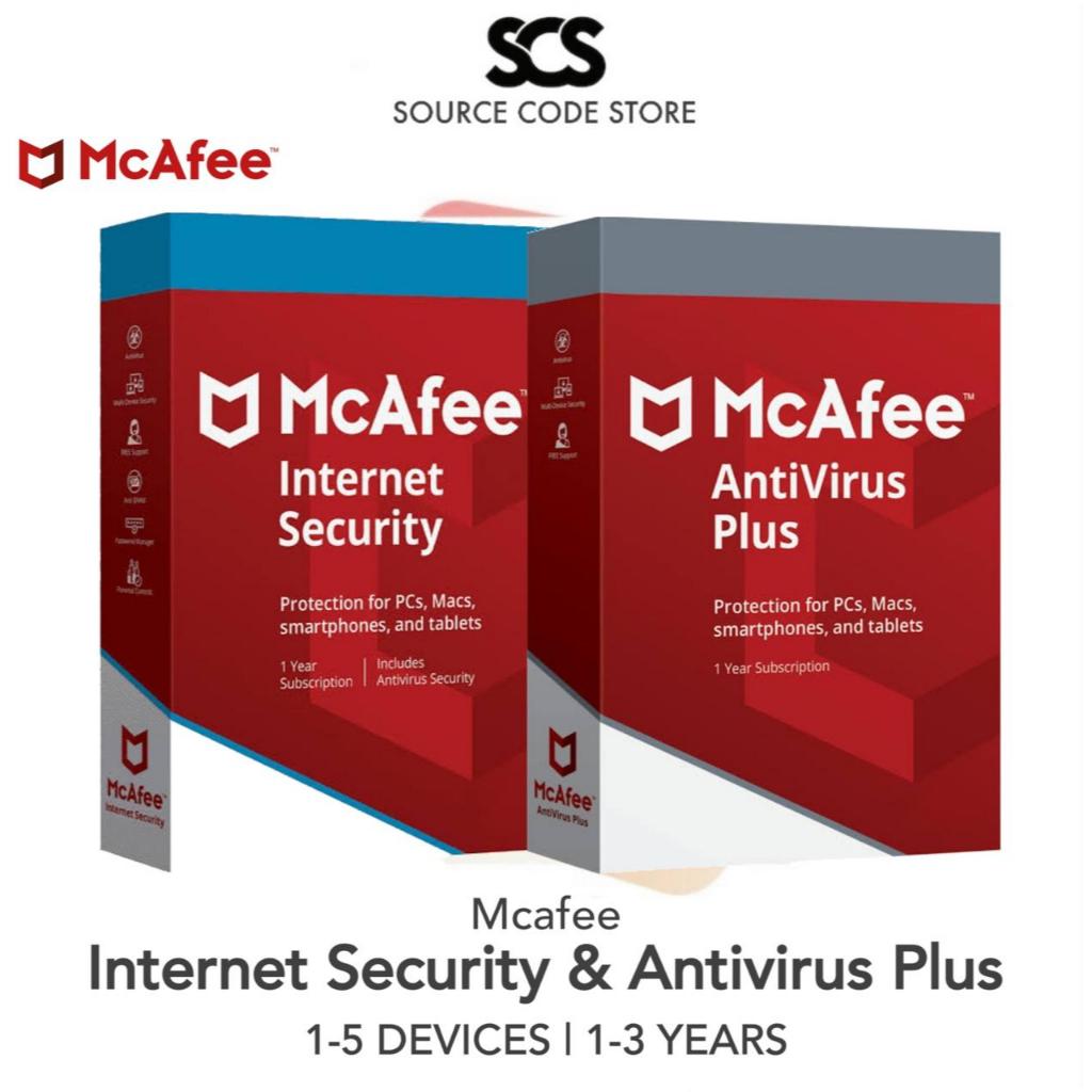 Mcafee Antivirus | Mcafee Internet Security 1 - 3 Tahun Versi Terbaru Original