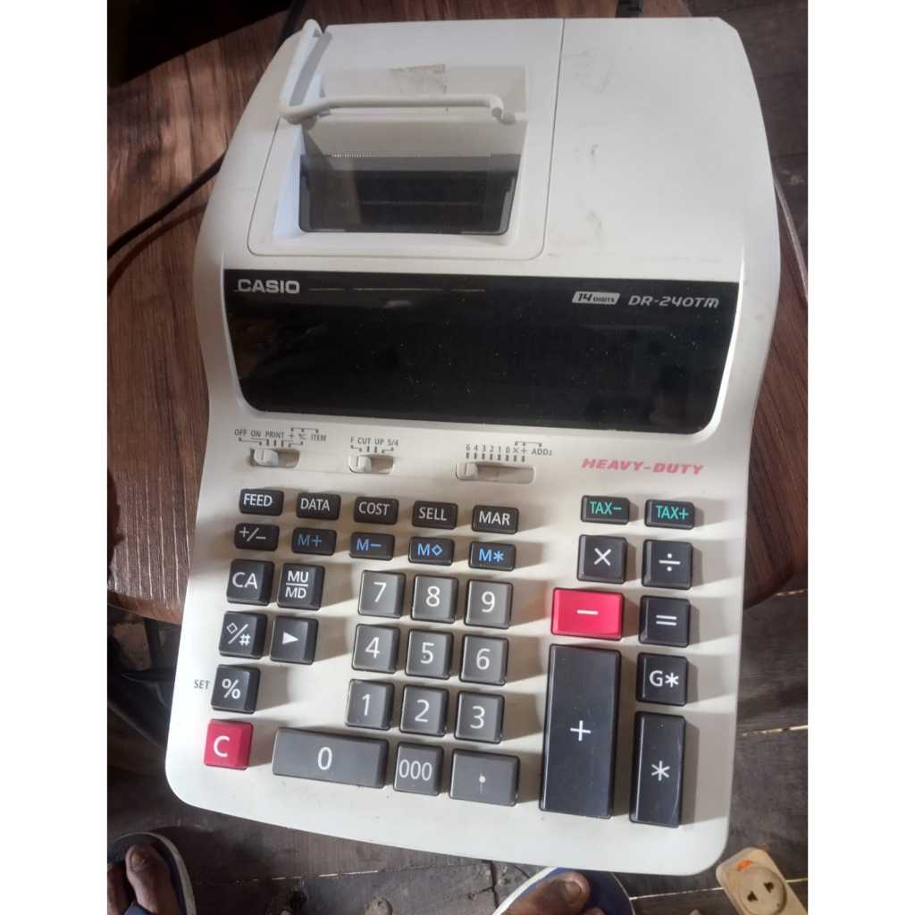 

Kalkulator Mesin (Struk) Casio DR 240-TM 14 Digit - Ex. Kantor