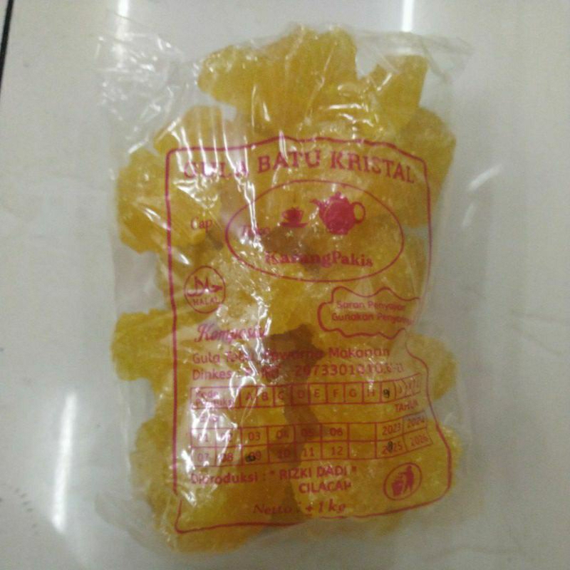 

Gula batu kristal kuning 1 kg