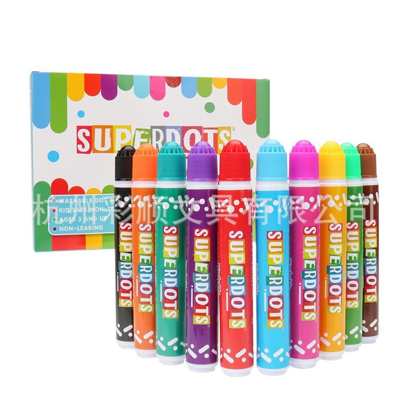 

Spidol Anak Superdots Washable Dot Marker + Buku Mewarnai