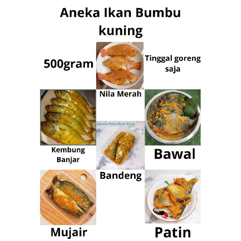 

Ikan Bumbu Kuning 500gram