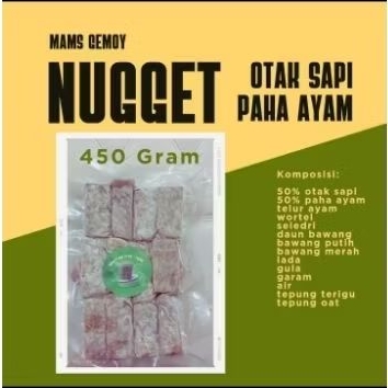 

Frozen Food Nugget Homemade Otak Sapi Mix Paha Ayam Mam Gemoy