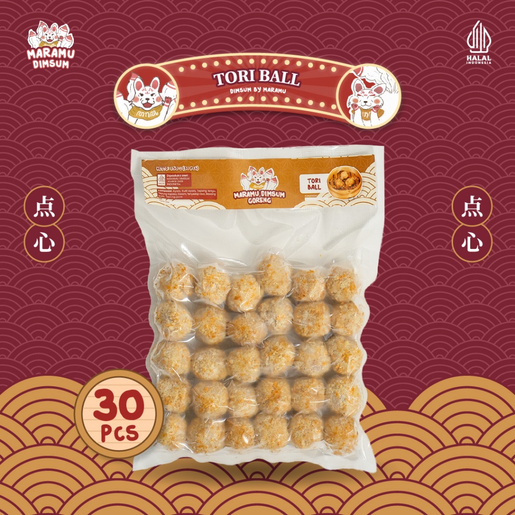 

Dimsum Tori Ball Isi 30 by Maramu Dimsum Jember Indonesia Halal (Frozen/Home Made/Fresh)