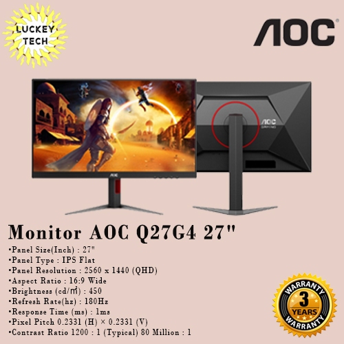 AOC Q27G4 Monitor
