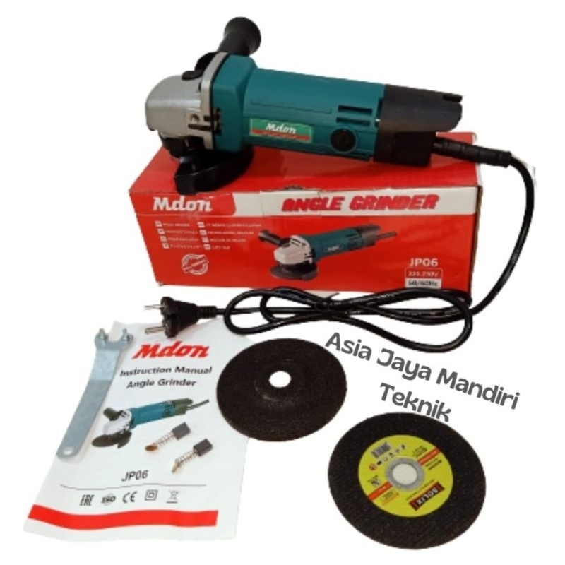 MDON MESIN GRENDA TANGAN 4INCHI JP06 ANGLE GRINDER GRENDA TANGAN LISTRIK