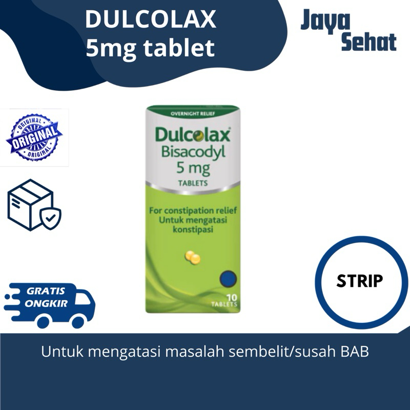 Dulcolax Bisacodyl 5 mg 10 Tablet