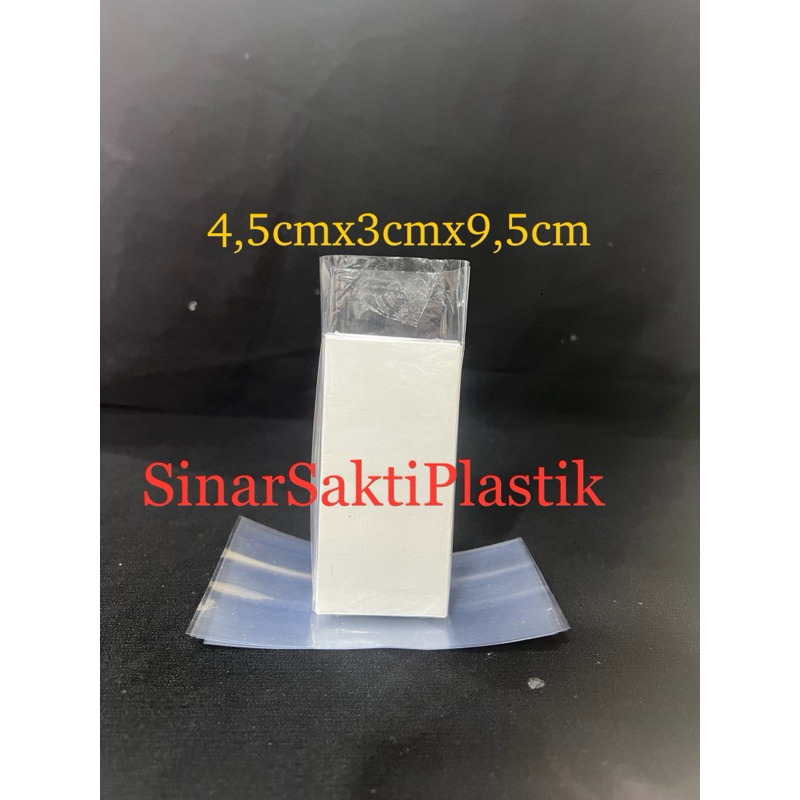 

Plastik shrink / plastik segel box kardus ukuran 4,5cm x 3cm x 9,5cm (isi 50)