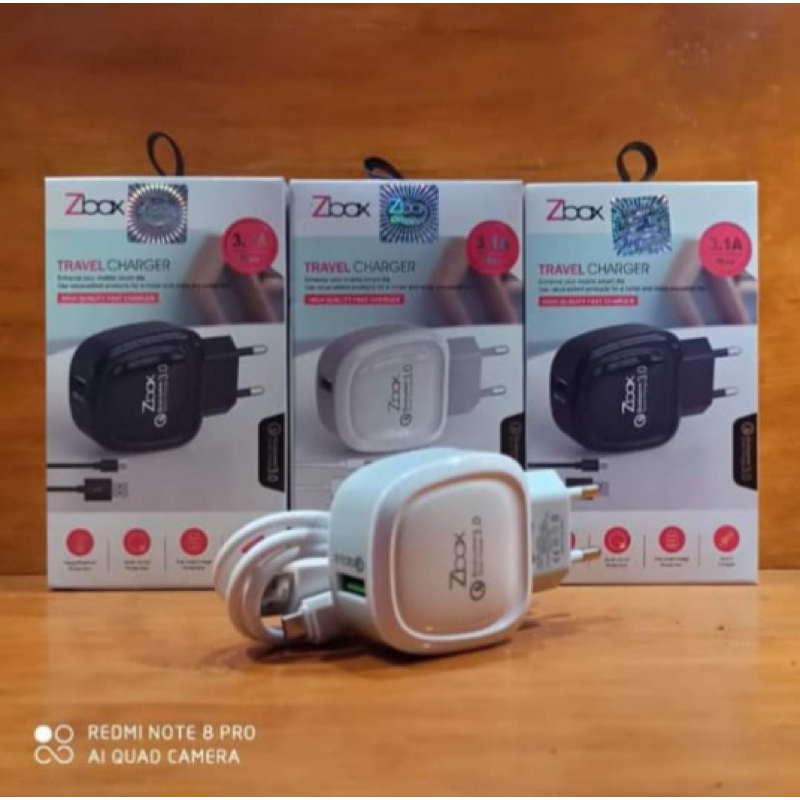 Charger Zbox Z440 Qualcomm 3.0 Charger Zbox Micro / TypeC Fast Charging