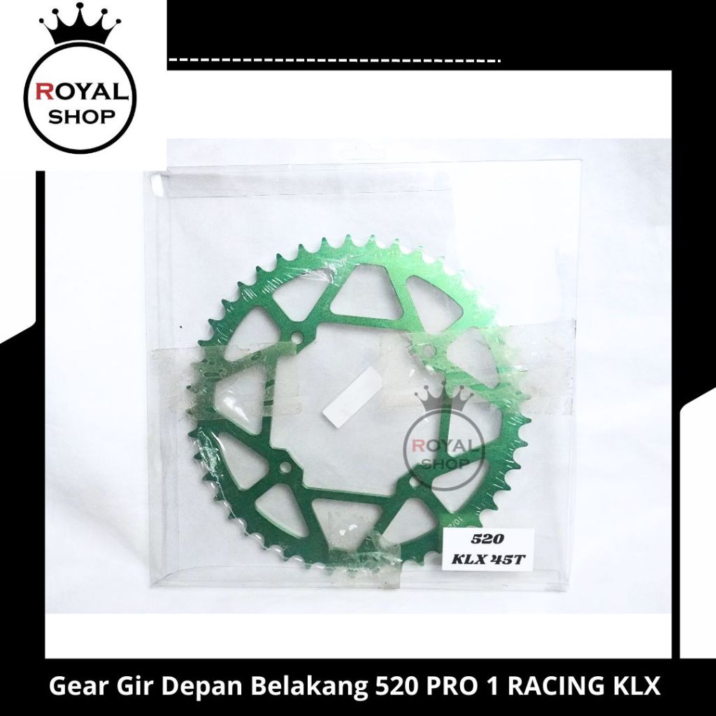 Gear Gir Depan Belakang 520 PRO 1 RACING KLX 150 45T 13T GIR KLX 520-45T 520-13T