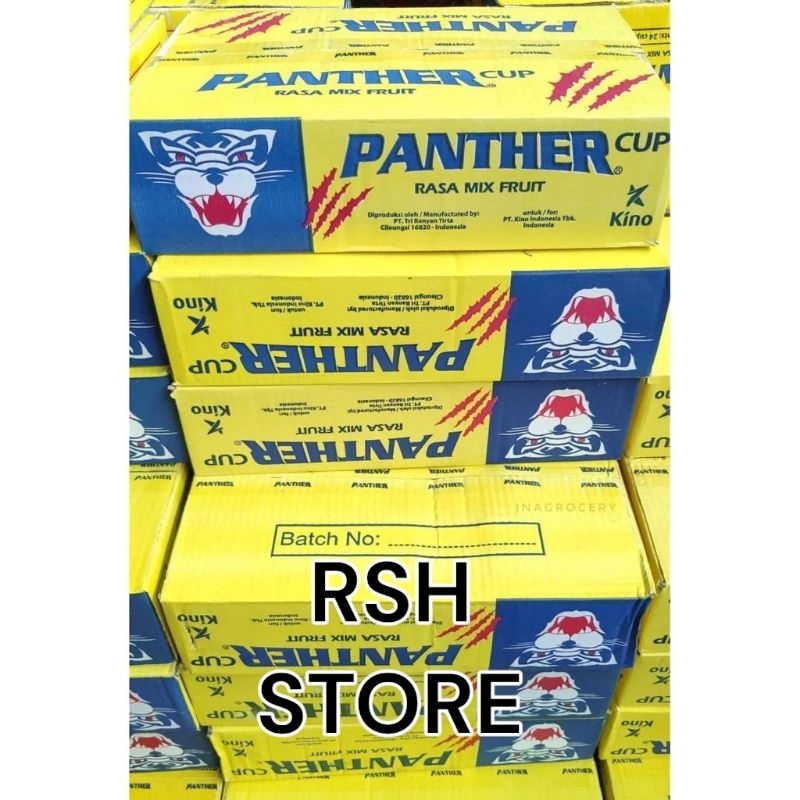 

(GROSIR PERKARTON)MINUMAN PANTHER MIX FRUIT 175ML ISI 24 CUP