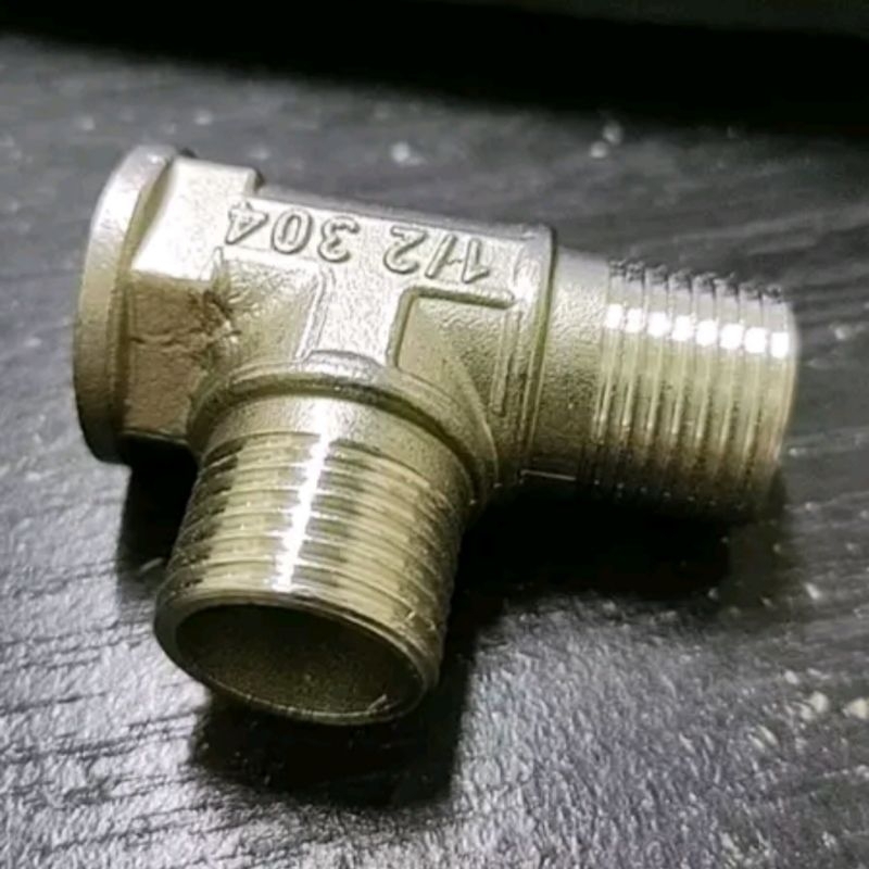 Sambungan Pipa T Shower Stainless