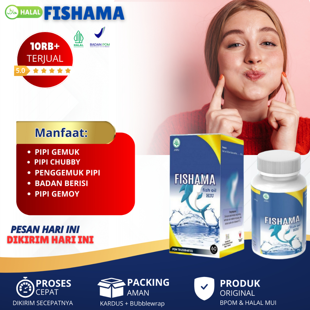 Obat Penggemuk Pipi, Agar Pipi Tembem / Cabi / Chubby, Penambah Berat Badan, Penambah Nafsu Makan, M