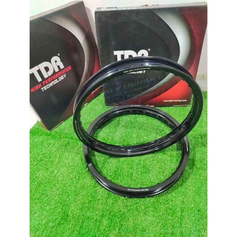 VELG TDR HITAM BLACK SIZE 160 - 185 RING 17