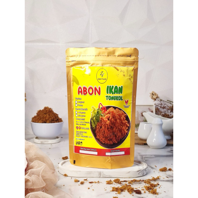 

Abon Ikan Tongkol Halal Makanan Ringan Rasa Manis Tekstur Kering