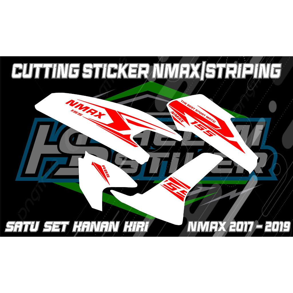 CUTTING STICKER/STRIPING DEKORASI MOTPOR NMAX 2017-2019