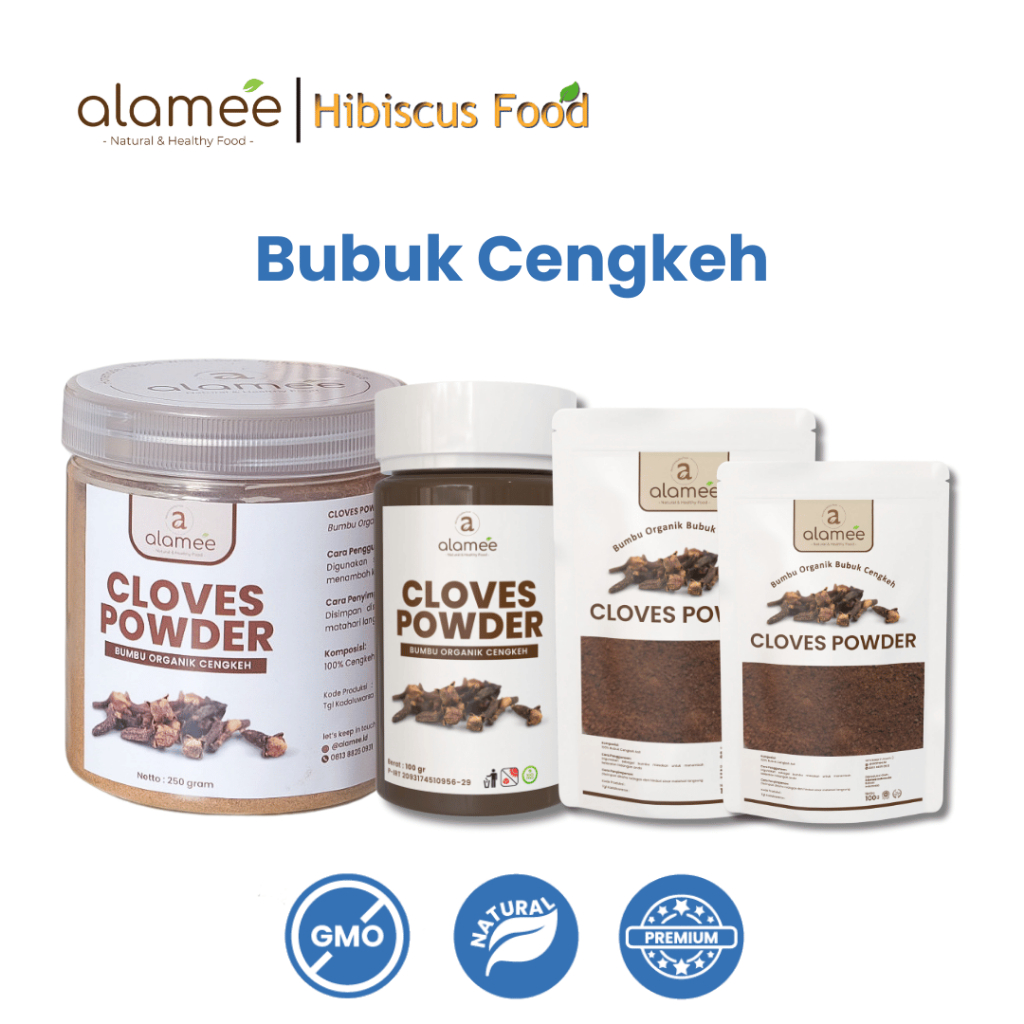 

ALAMEE Cengkeh Bubuk Clove Powder Ground Spice Murni Asli Tanpa Campuran Bumbu Organik 250g