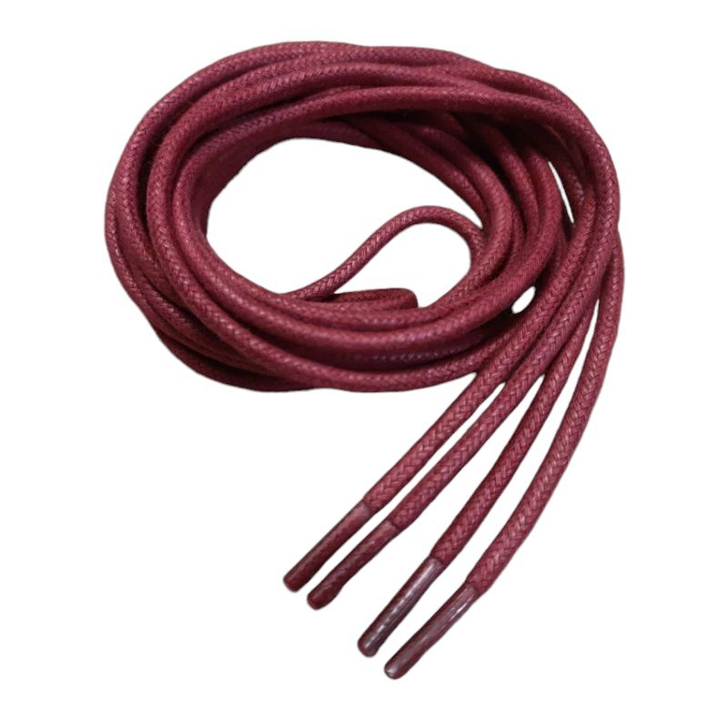 Tali sepatu cotton waxed bulat 3,5mm-130cm